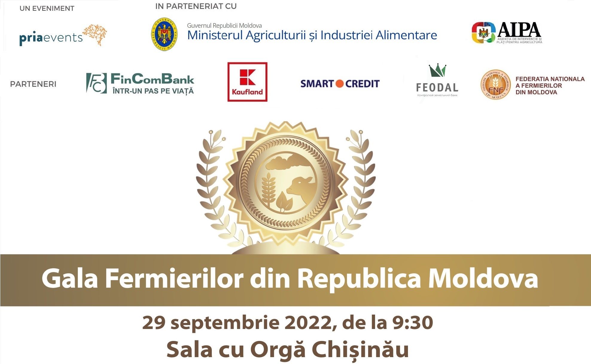 PRIAevents organizează Gala Fermierilor din Republica Moldova