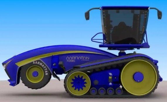 Aarmattan показал необычный концепт колесно-гусеничного трактора - afroexpert.md