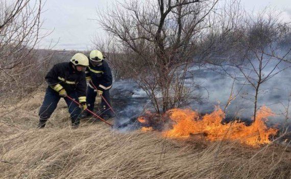 IGSU incendiu vegetație Stăuceni - agroexpert.md