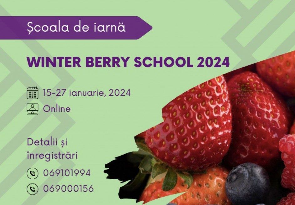 Agroexpert - partener media al instruirilor Winter Berry School 2024 - agroexpert.md