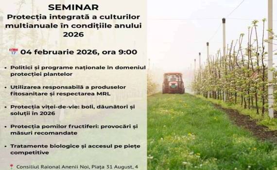 CCAR: в Анении-Ной пройдет семинар по защите многолетних культур - agroexpert.md
