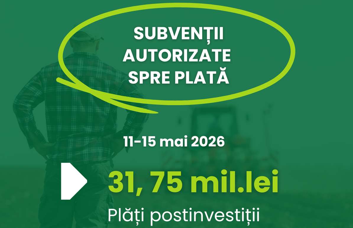 AIPA a autorizat 31,75 mil. lei pentru plăți postinvestiționale - agroexpert.md