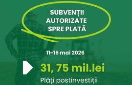 AIPA a autorizat 31,75 mil. lei pentru plăți postinvestiționale - agroexpert.md