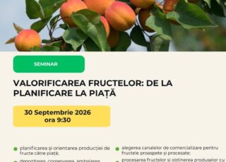CCAR va organiza la Căușeni un seminar privind prelucrarea și comercializarea fructelor
